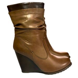 Venus Slouch Wedge Boots